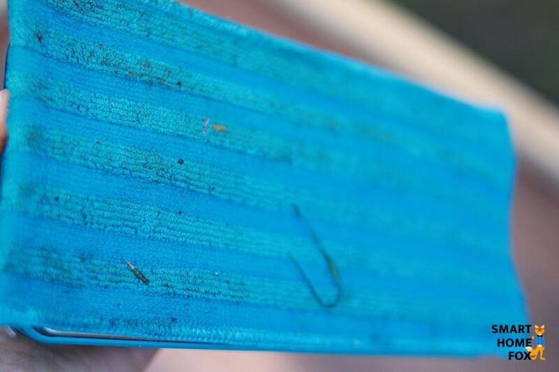 Saugwischergebnis mit dem Speedpro Max Aqua